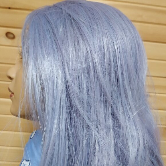 Light Purple Synthetic Lace Front Costume Wig, 24" - Picture 9 of 11